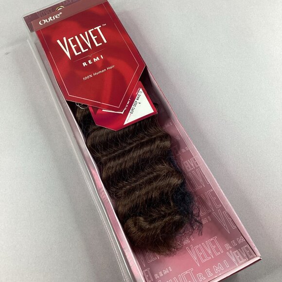 Outre Other - 12” Euro Deep #4 Dark Brown Velvet Remi by Outre Human Hair Weft Extensions